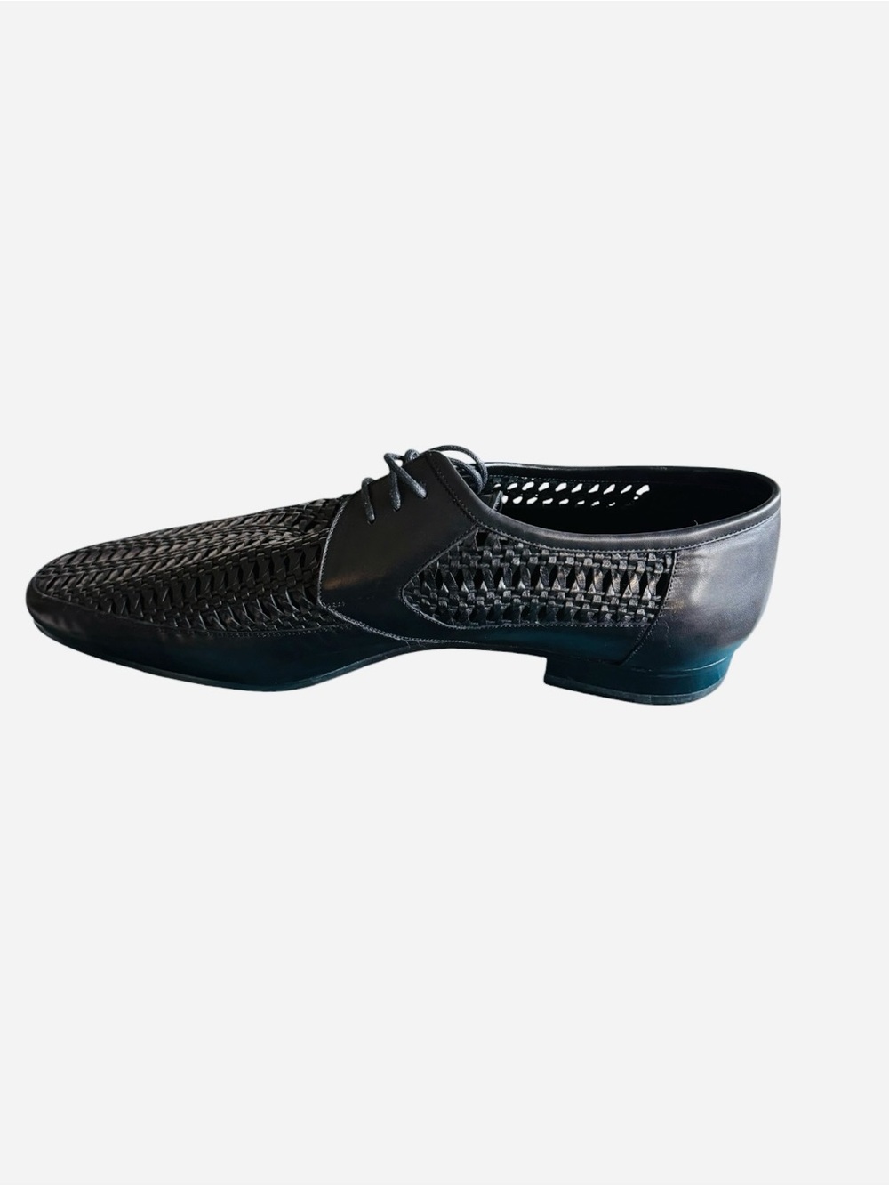 Saint Laurent Black Leather Braided Derby Spring/Summer 2013 EU45/US12 (NEW) - Picture 5 of 12